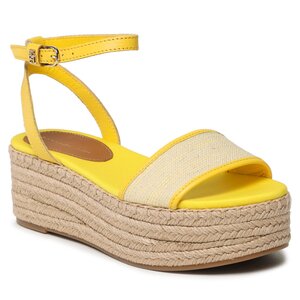 Image of Espadrilles Tommy Hilfiger - Th Woven Platform Sandal FW0FW07345 Vivid Yellow ZGS
