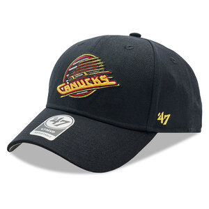 Image of Cap 47 Brand - NHL Vintage Vancouver Canucks &#039;47 MVP HVIN-MVP19WBV-BK85 Black