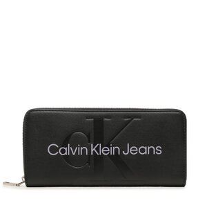 Image of Große Damen Geldbörse Calvin Klein Jeans - Sculpted Mono Zip Around Mono K60K607634 0GJ