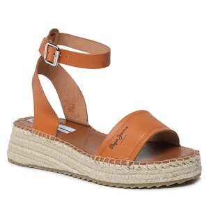 Image of Espadrilles Pepe Jeans - Kate Emboed PLS90591 Tobacco 859