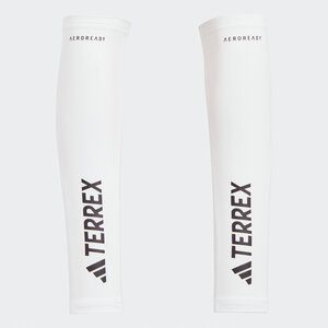 Image of Kompressionsstrümpfe adidas - Terrex AEROREADY Trail Running Arm Sleeves HS7981 white/black