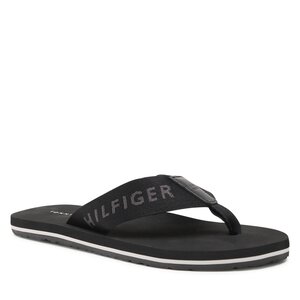 Image of Zehentrenner Tommy Hilfiger - Print Beach Sandal FM0FM04618 Black BDS