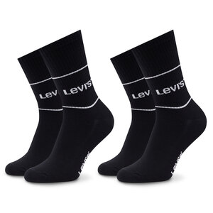 Image of 2er-Set hohe Unisex-Socken Levi&#039;s® - 701210567 Black