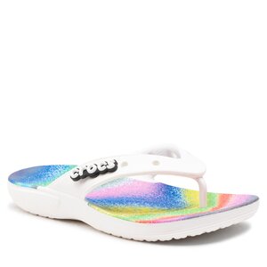 Infradito Crocs - Classic Crocs Spray Dye Flip 208056 White/Multi