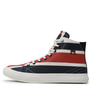 Image of Sneakers Tommy Hilfiger - Th Hi Vulc Street Stripes FM0FM04690 Ivory YBI