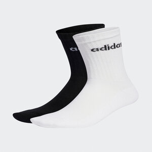 Calzini lunghi unisex adidas - Linear Crew Cushioned Socks 3 Pairs IC1302 medium grey heather/white/black