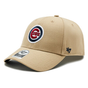 Image of Cap 47 Brand - MLB Chicago Cubs Sure Shot Snapback &#039;47 MVP BCWS-SUMVP05WBP-KH07 Khaki