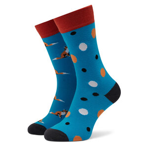 Image of Hohe Unisex-Socken Funny Socks - Fox SM1/10 Blau