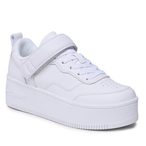 Sneakers Tommy Jeans - Velcro Flatform EN0EN02101 White 0K4