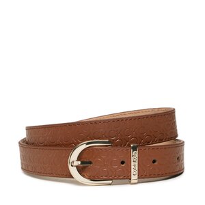 Image of Damengürtel Calvin Klein - Ck Must Rnd Belt 25Mm Embossed K60K610385 Cognac HJJ