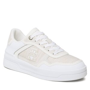 Image of Sneakers Tommy Hilfiger - Th Woven Basket Sneaker FW0FW07289 White YBS