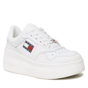 Sneakers Tommy Jeans - Retro Basket Flatf EN0EN02086 White 0K4