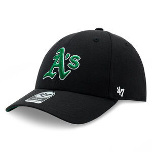 Image of Cap 47 Brand - MLB Oakland Athletics Sure Shot Snapback '47 MVP B-SUMVP18WBP-BKA Black