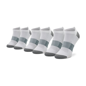 Set di 3 paia di calzini corti unisex Asics - 3 Ppk Lyte Sock 3033A586 Real White 0001