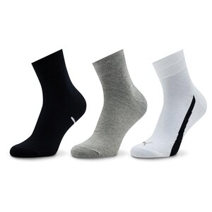 Image of 3er-Set hohe Unisex-Socken Puma - Unisex Lifestyle Quarter 3P 907952 White / Grey / Black 02