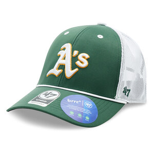 Image of Cap 47 Brand - MLB Oakland Athletics brrr Mesh Pop 47 MVP B-BRPOP18BBP-DG Dark Green