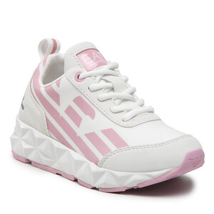 Sneakers Ea7 Emporio Armani panelled lace-up sneakers - XSX105 XOT54 R234 Opt White/Cameo Pink