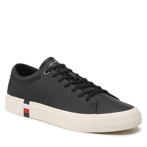 Image of Sneakers aus Stoff Tommy Hilfiger - Corporate Leather Detal Vulc FM0FM04589 Black BDS