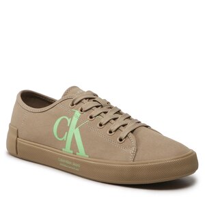 Calvin Klein na cały rok Cena od 400 do 499 Calvin Klein Jeans - Vulc Low Oversized Brand YM0YM00687 Travetine/Live Mist 0H7