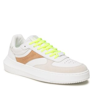 Sneakers Calvin Klein Jeans - Chunky Cupsole Gel Backtab Fluo YM0YM00673 White/Ancient White