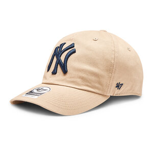 Image of Cap 47 Brand - MLB New York Yankees '47 CLEAN UP B-RGW17GWSNL-KHB Khaki