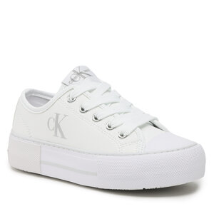Converse Cosy Club faux fur lined sneakers in black leather Calvin Klein Jeans - V3A9-80484-1355 White 100