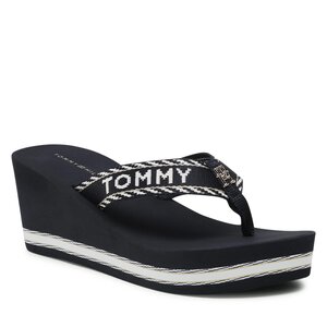 Infradito Tommy Hilfiger - Webbing H Wedge Sandal FW0FW07149 Space Blue 0GY