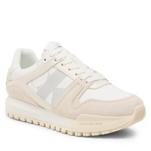 Image of Sneakers Calvin Klein Jeans - Toothy Run Laceup Low Lth Mix Wn YW0YW01272 Bright White/Creamy White/Oyster M YBR