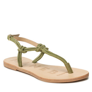 Image of Sandalen Manebi - Suede Leather Sandals V 2.0 Y0 Kaki Green Knot Thongs