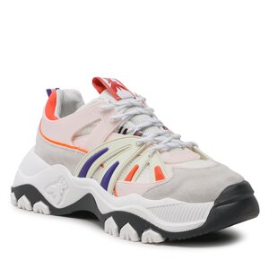kids white court sneaker - 8Z0043/V005-XR01 Multicolor Rose