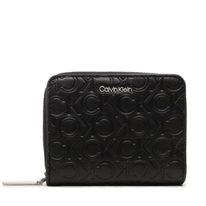 Image of Kleine Damen Geldbörse Calvin Klein - Ck Must Wallet W/Flap Md-Emb Mn K60K610950 BAX