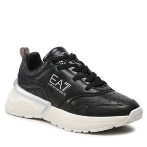 Sneakers Ea7 Emporio Armani panelled lace-up sneakers - X7X007 XK310 R665 Black/Iridescent/Slv