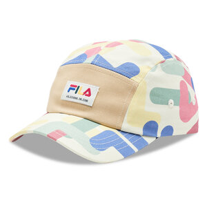 Image of Cap Fila - Takeo Letter Aop Dragster Cap FCK0016 Antique White Letter AOP 13178