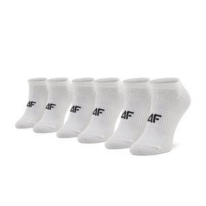 Set di 3 paia di calzini corti unisex 4F - H4Z22-SOD302 Bianco