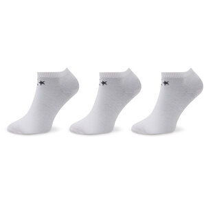 Set di 3 paia di calzini corti da uomo Converse - E747W Bianco