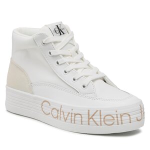 Calvin Klein Jeans Femme Sacs - Vulc Flatf Mid Wrap Around Logo YW0YW00865 White YBR