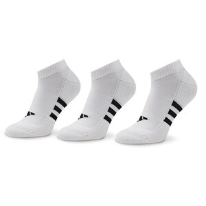Set di 3 paia di calzini corti unisex adidas - Prf Cush Low 3P HT3449 White/White/White