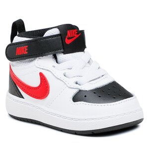 Sneakers Nike - Court Borough Mid 2 (TDV) CD7784 110 White/University Red/Black