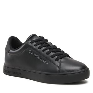 Image of Sneakers Calvin Klein Jeans - Classic Cupsole Laceup Lth YM0YM00715 Triple Black BEH