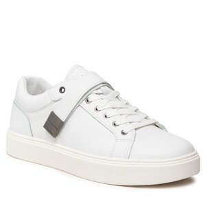 Sneakers Calvin Klein - Low Top Lace Up W/Plaque HM0HM00919 Bright White YBR