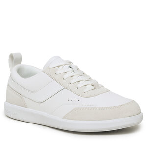 Sneakers Calvin Klein - Low Top Lace Up Lth Mix HM0HM00851 Triple White 0K4