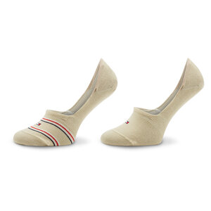 Image of 2er-Set Damen Sneakersocken Tommy Hilfiger - 701222653 Beige/Multicolor 002
