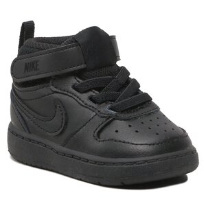 Scarpe Nike - Court Borough Mid 2 (TDV) CD7784 001 Black/Black/Black