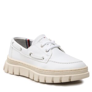 Scarpe basse Tommy Hilfiger - Lace-Up Shoe T3X4-32896-1355 M White 100