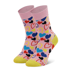 

Набір 2 пар високих дитячих шкарпетокHappy Socks, Кольоровий;рожевий