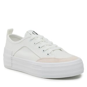 Scarpe sportive Calvin Klein Jeans - Vulc Flatform Bold Irreg Lines YW0YW00903 White/Ancient White 0LA
