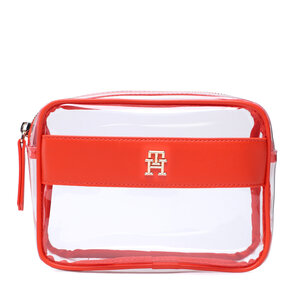 Pochette per cosmetici Tommy Hilfiger - Th Travel Clear Case AW0AW14814 SNX