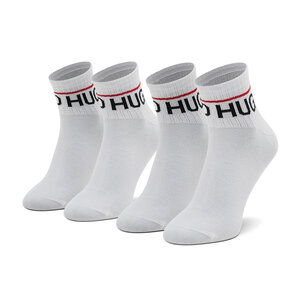 Image of 2er-Set hohe Herrensocken Hugo - 2P Sh Rib Logo Cc 50458332 100