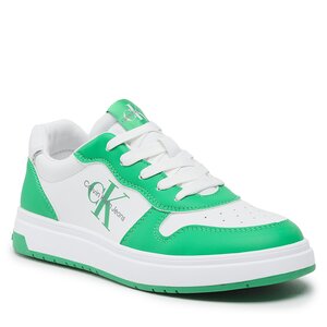 Sneakers Calvin Klein Jeans - Low Cut Lace-Up Sneaker V3X9-80552-1355X042 S Green/White X042