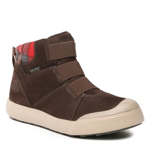 Boots Keen - Elle Winter Mid Wp 1026714 Coffee Bean/Red Plaid